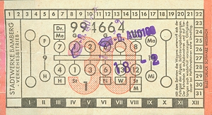 Bamberger Busfahrschein
